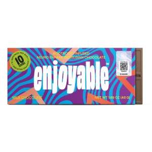 Enjoyable Mushroom Belgian Milk Chocolate Bar