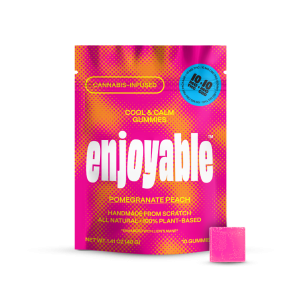enjoyable Cool & Calm THC/CBD Gummies – Pomegranate Peach 10 MG