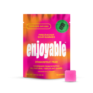 enjoyable Fire Cracker Sour THC Gummies – Dragonfruit Pear 100 MG